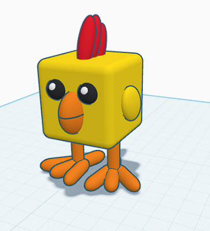 Cubie Chicken Digital file 3D Model