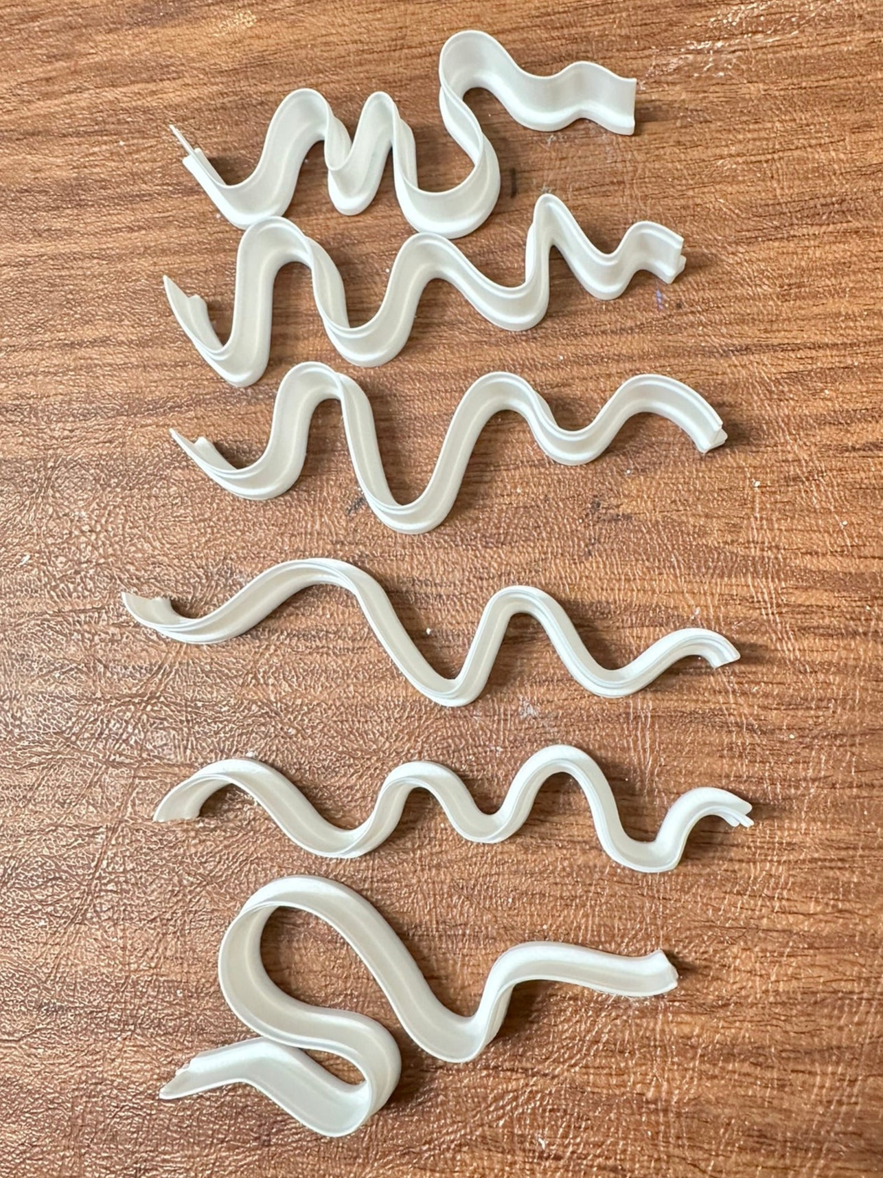Straight but curvy clay cutters - set of 6