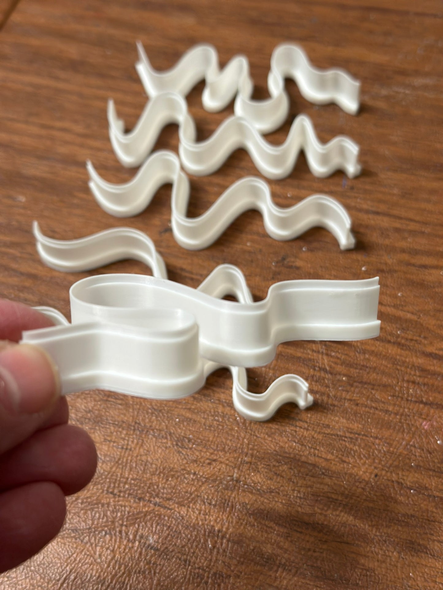 Straight but curvy clay cutters - set of 6