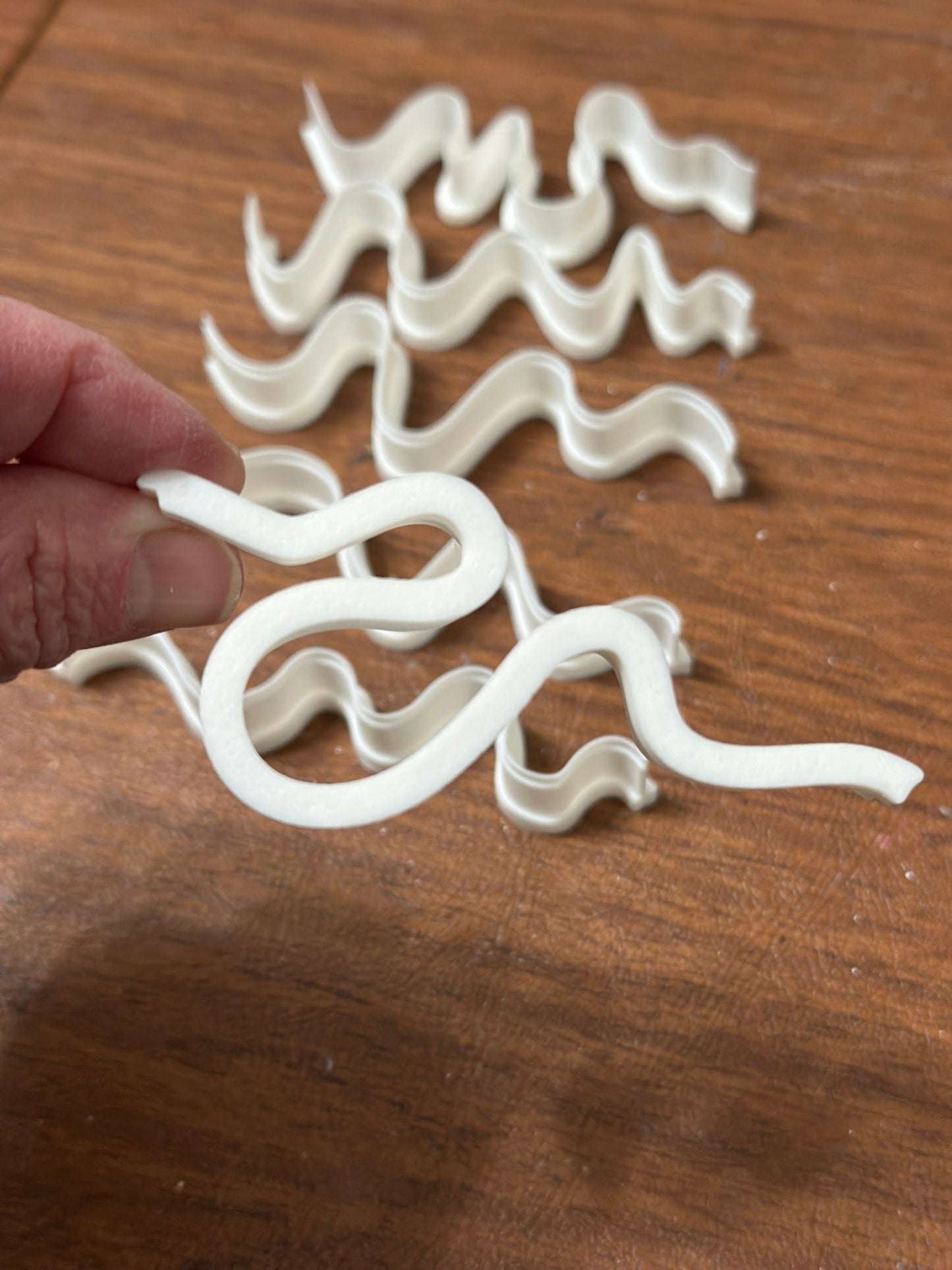 Straight but curvy clay cutters - set of 6