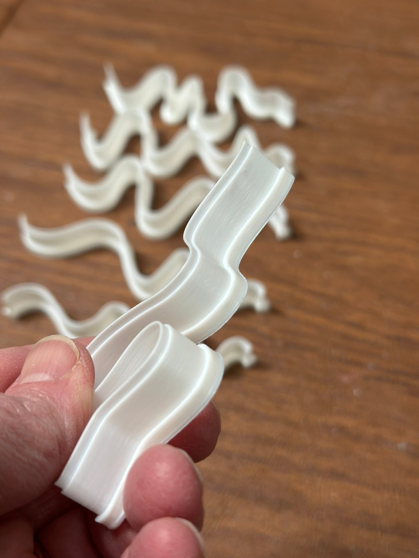 Straight but curvy clay cutters - set of 6